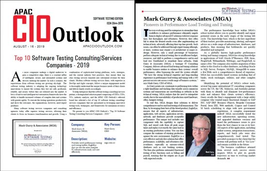 Mark Gurry featured in APAC CIO Outlook Magazine Aug 2018 - Oracle Special